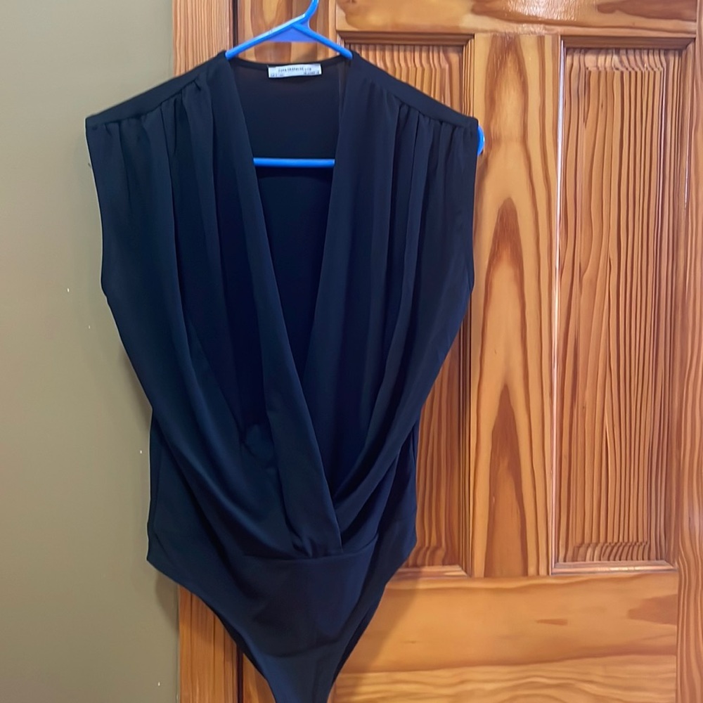 Zara Women’s Black Bodysuit, Size S